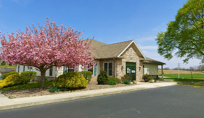 Front of building